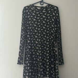 Full tilt women’s black flower dress